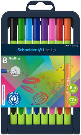 Tűfilc készlet, 0,4 mm, SCHNEIDER Line-Up, 8 különböző szín (TSCLINEV8)
