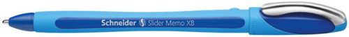 Golyóstoll, 0,7 mm, kupakos, SCHNEIDER Slider Memo XB, kék (TSCMEMK)
