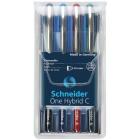   Rollertoll készlet, 0,3 mm, SCHNEIDER One Hybrid C, 4 szín (TSCOHC03K4)
