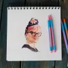 Golyóstoll, 0,7 mm, kupakos, SCHNEIDER Slider Edge XB Pastel, lila (TSCSLEXBPL)