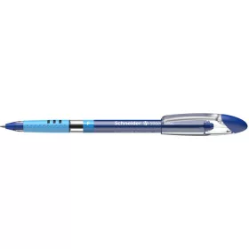   Golyóstoll, 0,3 mm, kupakos, SCHNEIDER Slider Basic F, kék (TSCSLIFK)