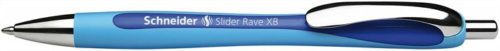 Golyóstoll, 0,7 mm, nyomógombos, SCHNEIDER Slider Rave XB, kék (TSCSLRAK)