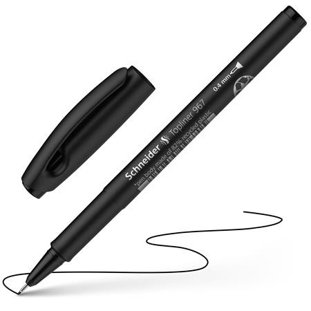 Tűfilc, 0,4 mm, SCHNEIDER Topliner 967, fekete (TSCTOP967FK)