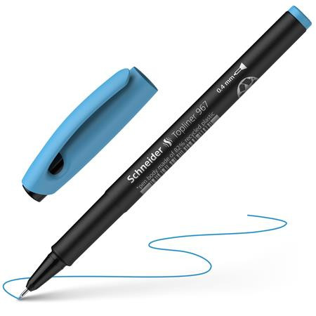 Tűfilc, 0,4 mm, SCHNEIDER Topliner 967, türkiz (TSCTOP967T)