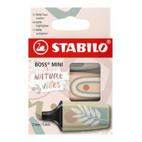   Szövegkiemelő készlet, 1-4 mm, STABILO Boss Mini Nature vibes, 3 különböző szín (TST070372)