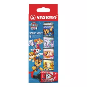   Szövegkiemelő készlet, 2-5 mm, STABILO Boss Mini, Mancs őrjárat, 6 különböző szín (TST070632)