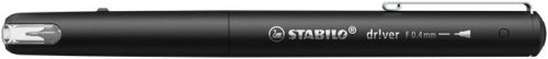 Tűfilc, 0,4 mm, STABILO dr!ver, fekete (TST108846)