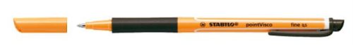 Rollertoll, 0,5 mm, STABILO PointVisco, fekete (TST109946)