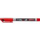Alkoholos marker, 1 mm, kúpos, STABILO Write-4-all, piros (TST14640)