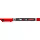 Alkoholos marker, 1 mm, kúpos, STABILO Write-4-all, piros (TST14640)