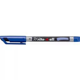   Alkoholos marker, 1 mm, kúpos, STABILO Write-4-all, kék (TST14641)
