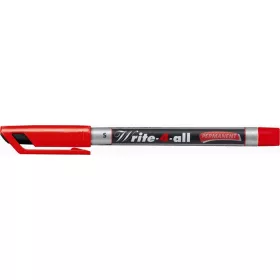   Alkoholos marker, 0,4 mm, kúpos, STABILO Write-4-all, piros (TST16640)