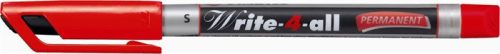 Alkoholos marker, 0,4 mm, kúpos, STABILO Write-4-all, piros (TST16640)