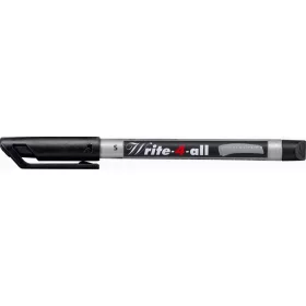   Alkoholos marker, 0,4 mm, kúpos, STABILO Write-4-all, fekete (TST16646)