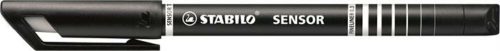 Tűfilc, 0,3 mm, STABILO Sensor, fekete (TST18946)