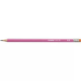   Grafitceruza radírral, HB, hatszögletű, STABILO Pencil 160, rózsaszín (TST216001HB)
