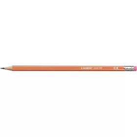   Grafitceruza radírral, HB, hatszögletű, STABILO Pencil 160, narancs (TST216003HB)