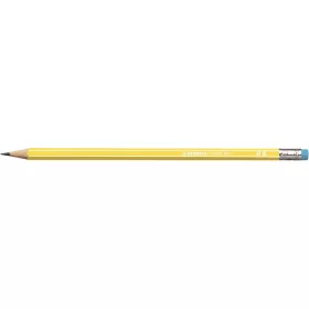   Grafitceruza radírral, HB, hatszögletű, STABILO Pencil 160, sárga (TST216005HB)