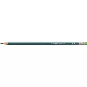   Grafitceruza radírral, HB, hatszögletű, STABILO Pencil 160, olajzöld (TST2160HB)