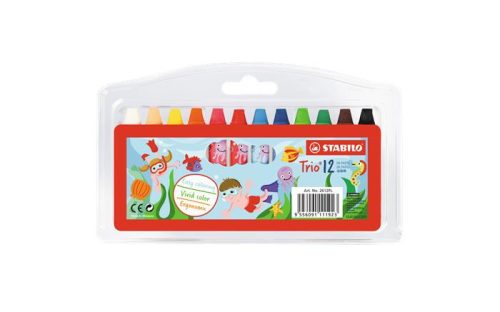 Olajpasztell kréta, STABILO, 12 különböző szín (TST261PLPH)