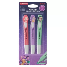   Szövegkiemelő készlet, 1-4 mm, STABILO Swing Cool K-Pop démonvadászok, Huntrix (TST275321)