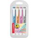 Szövegkiemelő készlet, 1-4 mm, STABILO Swing cool Pastel, 4 különböző szín (TST2754082)