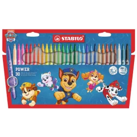   Filctoll készlet, vastag, 2 mm, STABILO Power, Mancs őrjárat, 30 különböző szín (TST2803005)