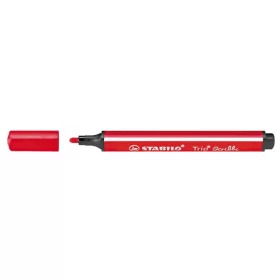   Filctoll, 1,5-2 mm, rugós hegy, STABILO Trio Scribbi, piros (TST368948)