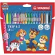 Filctoll készlet, 0,7 mm, STABILO Trio A-Z, Mancs őrjárat, 18 különböző szín (TST37811805)