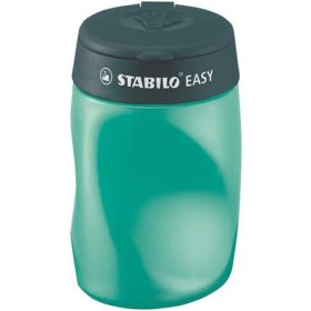   Hegyező, háromlyukú, tartályos, balkezes, STABILO Easy, olajzöld (TST4501)