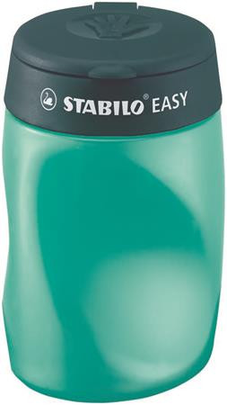 Hegyező, háromlyukú, tartályos, balkezes, STABILO Easy, olajzöld (TST4501)