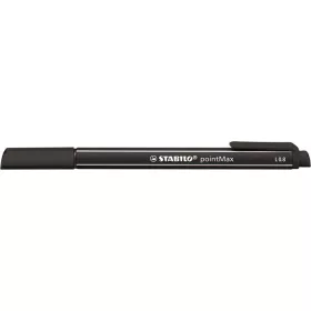 Filctoll, 0,8 mm, STABILO Point Max, fekete (TST48846)