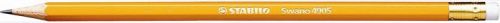 Grafitceruza radírral, HB, hatszögletű, sárga ceruzatest, STABILO Schwano (TST4905)