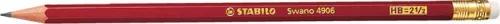 Grafitceruza radírral, HB, hatszögletű, STABILO Swano (TST4906HB)