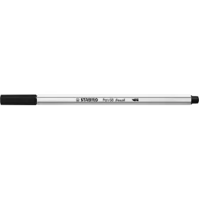 Ecsetirón, STABILO Pen 68 brush, fekete (TST56846)