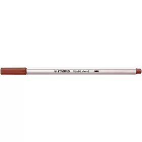 Ecsetirón, STABILO Pen 68 brush, vörösesbarna (TST568751)