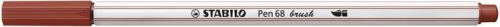 Ecsetirón, STABILO Pen 68 brush, vörösesbarna (TST568751)