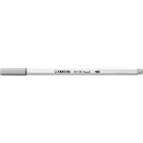 Ecsetirón, STABILO Pen 68 brush, középszürke (TST56895)