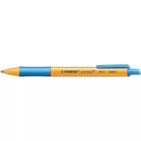   Golyóstoll, 0,5 mm, nyomógombos, STABILO Pointball, türkiz (TST603051)