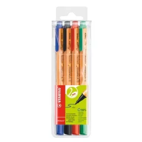   Filctoll készlet, 0,8 mm, STABILO Greenpoint, 4 különböző szín (TST60884)