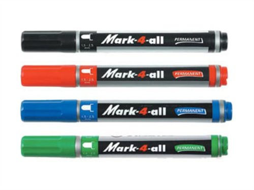 Alkoholos marker, 1,5-2,5 mm, kúpos, STABILO Mark-4-all, zöld (TST65136)