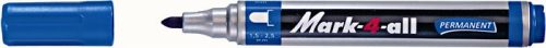 Alkoholos marker, 1,5-2,5 mm, kúpos, STABILO Mark-4-all, kék (TST651411)