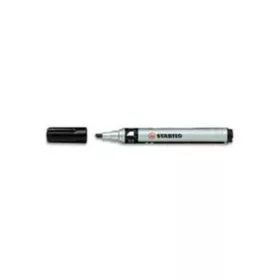   Alkoholos marker, 1-4 mm, vágott, STABILO Mark-4-all, fekete (TST65346)