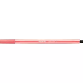 Filctoll, 1 mm, STABILO Pen 68, neon piros (TST68040)