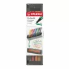 Filctoll készlet, 1 mm, STABILO Pen 68, 10 db-os asztali készlet (TST68107)