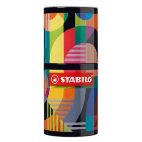   Filctoll készlet, hengeres fém doboz, 1 mm, STABILO Pen 68 ARTY, 45 különböző szín (TST6845220)