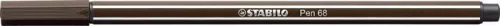 Filctoll, 1 mm, STABILO Pen 68, kávébarna (TST6865)