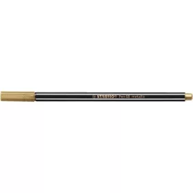 Filctoll, 1,4 mm, STABILO Pen 68 metallic, arany (TST68810)