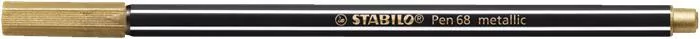 Filctoll, 1,4 mm, STABILO Pen 68 metallic, arany (TST68810)