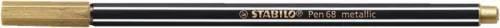 Filctoll, 1,4 mm, STABILO Pen 68 metallic, arany (TST68810)